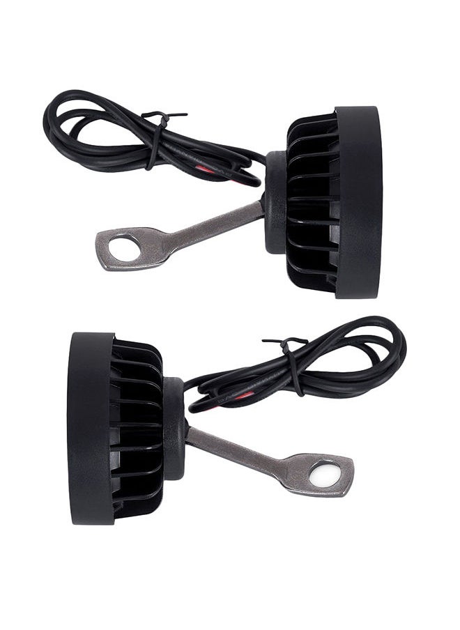 NIBEMINENT 2PCs 6 LED Motorcycle Spot Fog Light Headlight 12 to 80V Waterproof Front Head Lamp  - Image 2