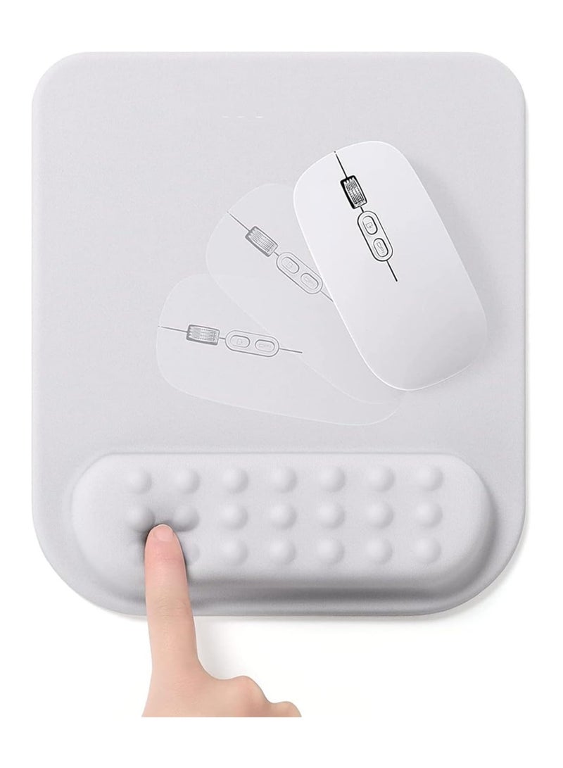 Mouse Pad Wrist Rest, Memory Foam , Ergonomic Wrist Rest Support, with Non-Slip Base for Computer, Gaming, Office, for Easy Typing, Pain Relief  - Image 2