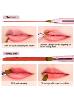 Ant 2Pcs Lip Brush for Lipstick, Retractable Lip Brushes, Dual-ended Makeup Brush for Lipstick Lip Gloss, Include Lid  - Image 4