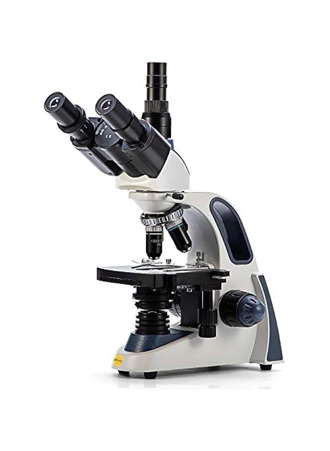 Arabest Swift SW380T 40X-2500X Magnification, Siedentopf Head, Research-Grade Trinocular Microscope Compound Lab with Wide-Field 10X/25X Eyepieces, Mechanical Stage, Ultra-Precise Focusing, Camera-Compatible  - Image 1
