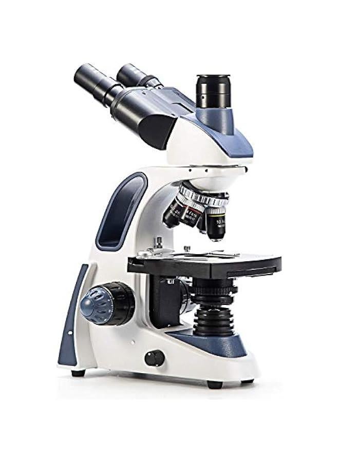 Arabest Swift SW380T 40X-2500X Magnification, Siedentopf Head, Research-Grade Trinocular Microscope Compound Lab with Wide-Field 10X/25X Eyepieces, Mechanical Stage, Ultra-Precise Focusing, Camera-Compatible  - Image 3