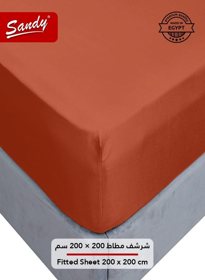 ساندي طقم شراشف سرير ساندي فاخر بجودة الفنادق شرشف مسطح وشرشف مطاط مع أغطية مخدات، طقم من أربعة قطع، شديد النعومة وجيد التهوية وبارد, مقاس نفرين كينج (259 × 274 سم & 200 × 200 +30 سم), طوبي - Image 5
