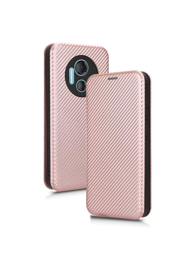 Zaboon Case For DOOGEE X97 / X97 Pro Carbon Fiber Texture Flip Leather Phone Case - Image 2