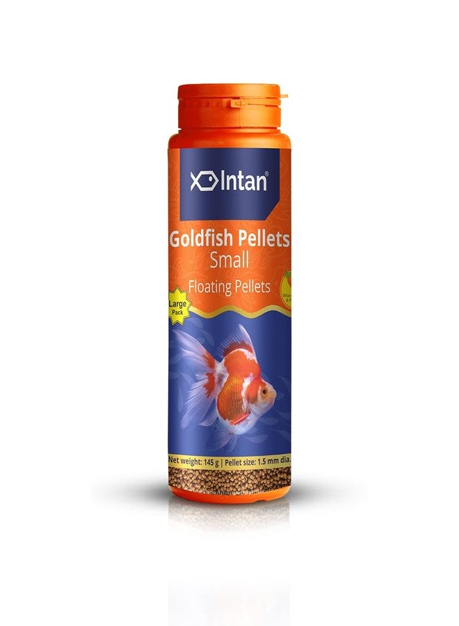 Intan Goldfish Pellets (Small 1.5mm Floating) | 145gm - Highly Nutritious Ornamental Fish Food for All Goldfish - Ryukin, Red Cap, Ranchu & Lionhead | Growel Feeds - Image 1