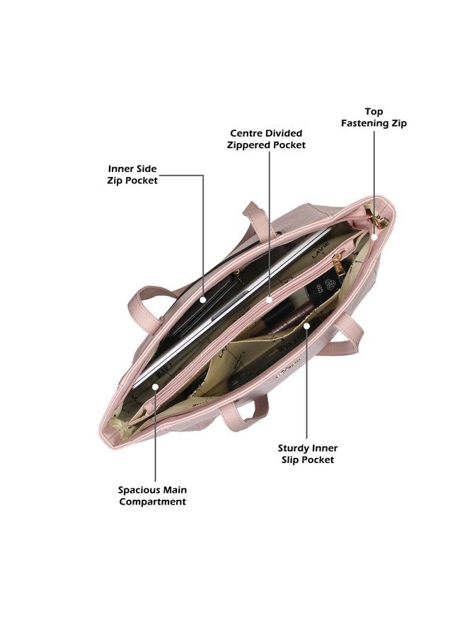 Lavie Women's Mono Betula Tote Handbag for Women | Tote Bag for Work | Ladies purse | Stylish Shoulder Bag | Gift For Women - Image 4