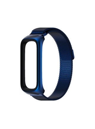 Three-bead Metal Stainless Steel Wristband For Galaxy Fit 2 Milanese Clasp Magnetic Suction Fitness Tracker Band-Color:MILAN MAGNETIC-BLUE - pzsku/ZD069064FAD9DCA110FEAZ/45/1746229159/7f5cac30-c7ab-449d-bf97-7df23beaa183