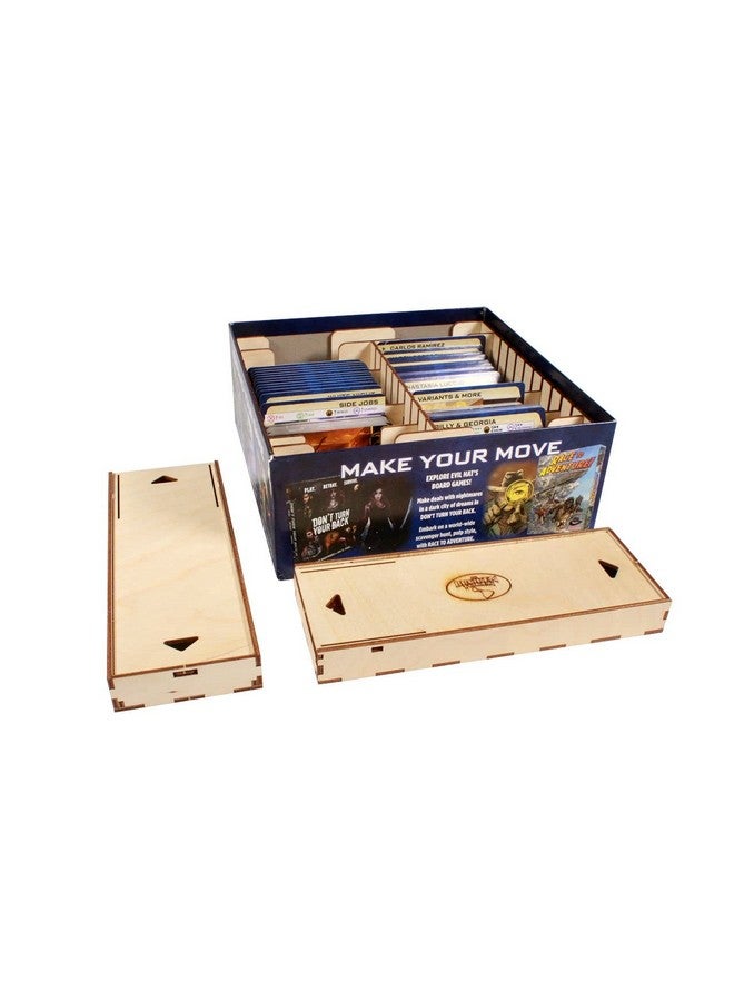 The Broken Token Game Organizer Compatible with The Dresden Files CCG - Wooden Game Organizing Box with Multiple Trays and Dividers - Image 2