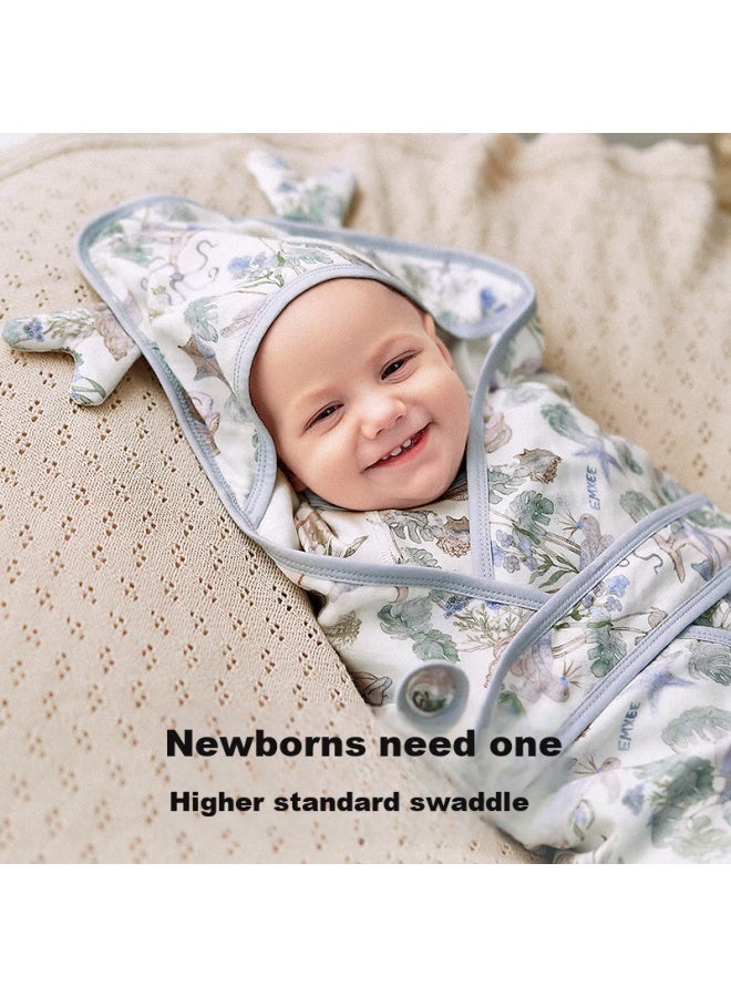 Emxee Baby Swaddle Blanket All Seasons Wrap Newborn Infant Baby Towel Spring Autumn Ocean Adventure 90*90Cm - Image 2