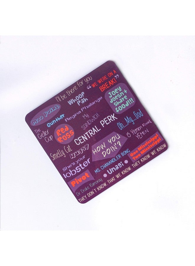 Inside Out Innovative Designs Friends Phrases Coaster for Cups/Glasses - Image 2
