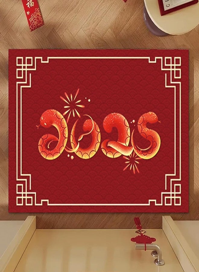 زينة رأس السنة الصينية 2025، سجادة باب خارجية وداخلية لعام الأفعى، مقاس 15.7 × 23.6 بوصة، مناسبة لغرفة المعيشة والمطبخ والمدخل والحمام. - Image 3