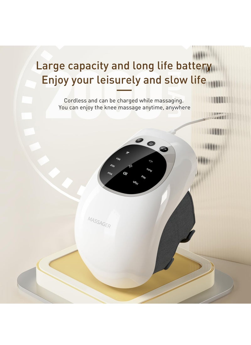 SYOSI Knee Massager with Infrared Heat and Vibration, 3 Heating Modes Electric Massager for Joint Pain Relief, Ideal Gift for Parents and Friends  - Image 4