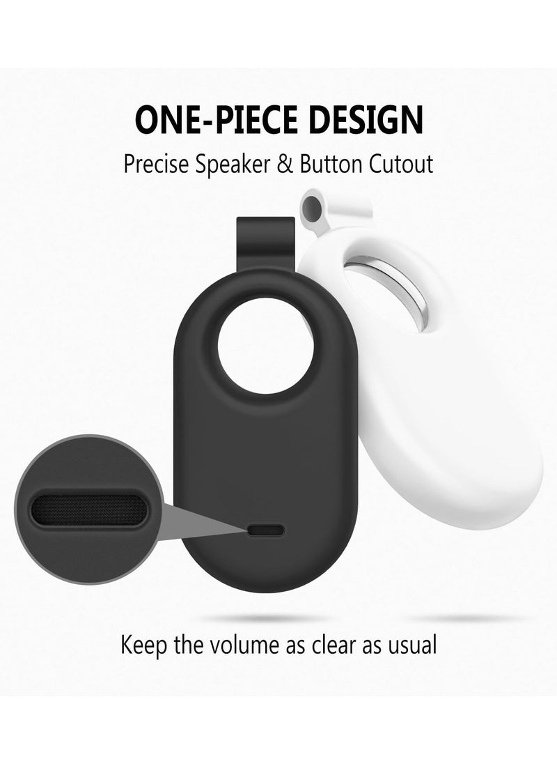Raxoom Tag Tracker Holder Compatible with Samsung Galaxy Smart Tag Keychain Ring Item Finder Accessories Black  - Image 4