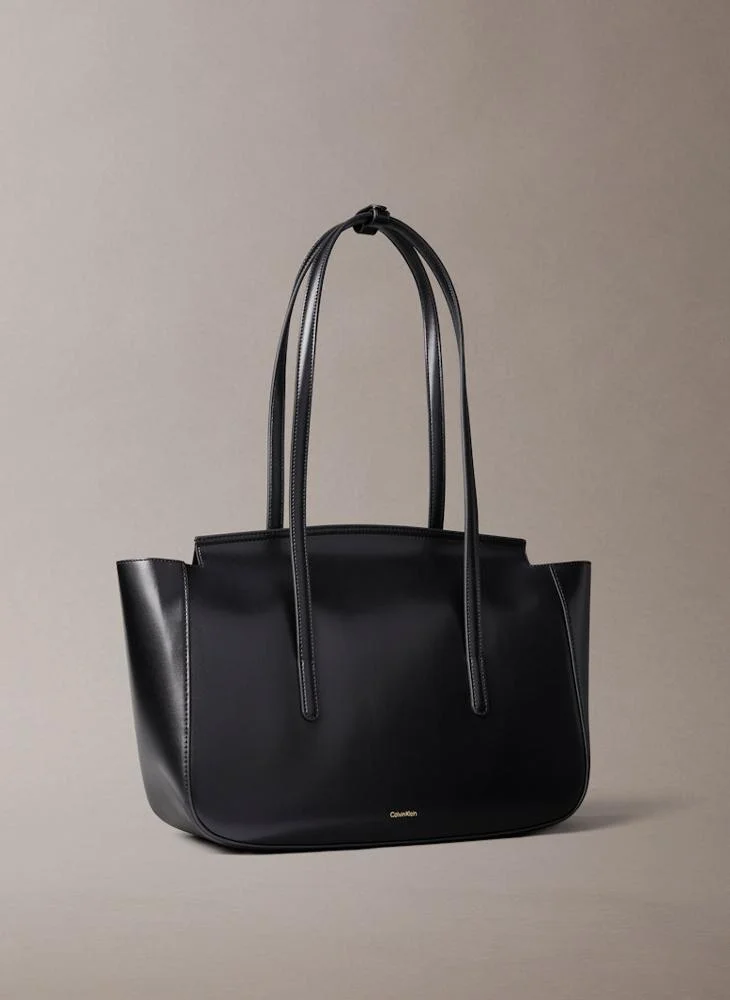 CALVIN KLEIN Casual Hardware Flap Tote Bag