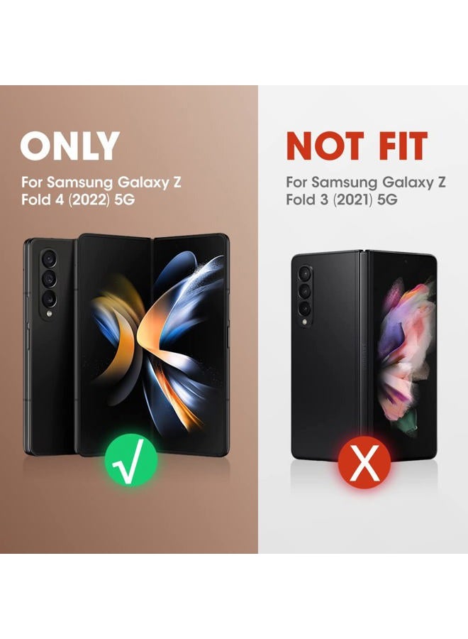 SupCase [Unicorn Beetle Pro Series] Case Designed For Samsung Galaxy Z Fold 4 5G (2022 Release), Full-Body Dual Layer Rugged Protective Case with Built-in Screen Protector - Black - Image 2