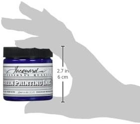 Jacquard Jacquard Professional Screen Print Ink WaterSoluable 4oz Jar Blue 111  - Image 3
