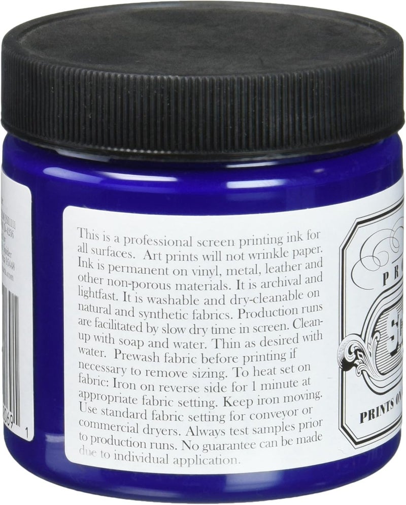 Jacquard Jacquard Professional Screen Print Ink WaterSoluable 4oz Jar Blue 111  - Image 2