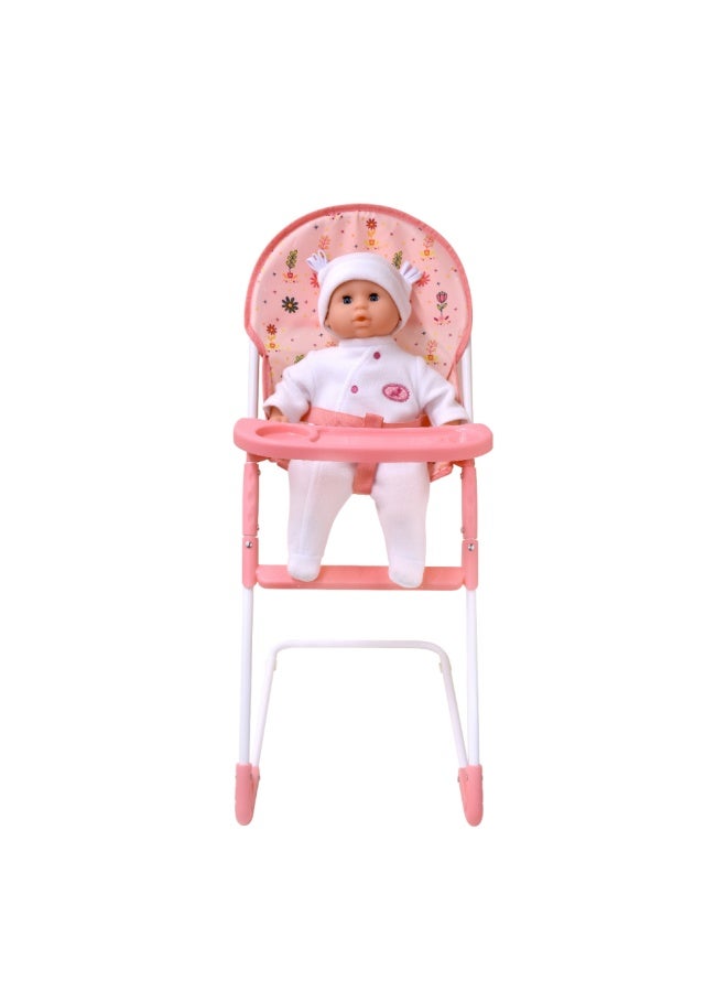 dolls world Folding High Chair For Dolls Up To 22 inch from Peterkin gift for kids of Age above 3 years - Image 4