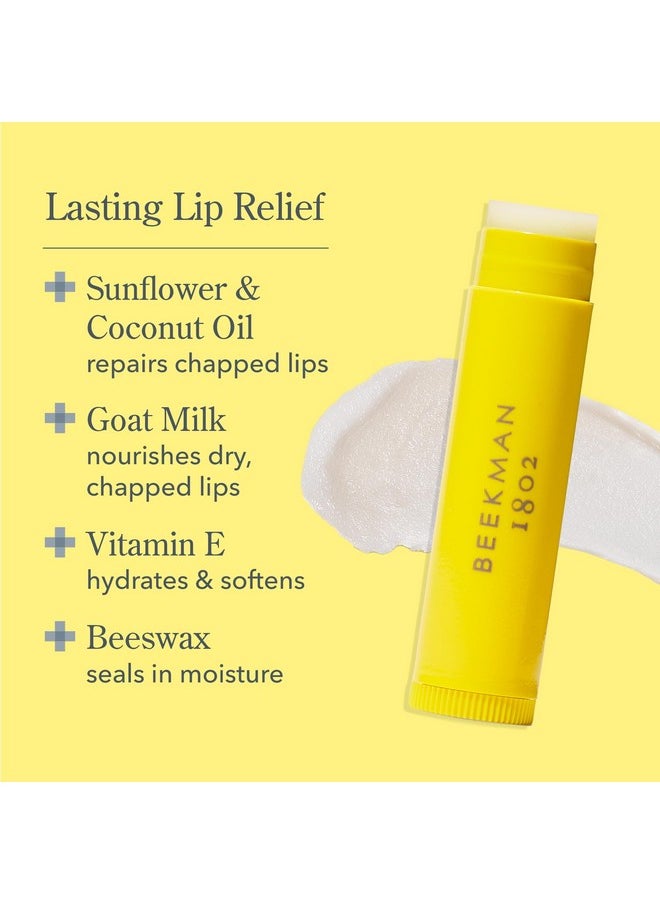 Beekman 1802 Tinted Lip Balm, Honeyed Grapefruit Scented 0.15 Oz With Goat Milk, Vitamin E, Beeswax & Shea Butter To Hydrate & Soothe Good For Sensitive Skin Cruelty Free  - Image 3