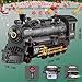 BUBUQE Electric Train Sets Remote Control for Kids Christmas Train Toys Steam Locomotive w3 Smokes Glowing Passenger Carriages Luxury Tracks Light Sounds Rechargeable Birthday Gifts for Boys Girls - Image 4