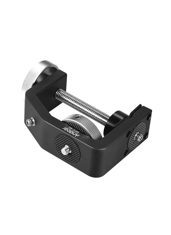 ANDOER - MFC-60 Heavy Duty Photography Desk Tree Clamp Multifunctional C-shaped Clamp Window Glass Clamp for GoPro Action Camera for DSLR Camera Max. 60mm Clamping Distance Max. Load 4kg - Image 1