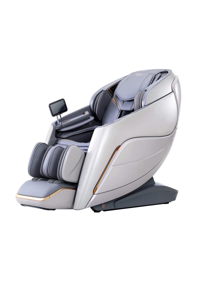 iRest 4D Massage Chair Recliner Zero Gravity Shiatsu Massager with AI Voice Control SL Track Heating Touch Screen Quick Access Buttons