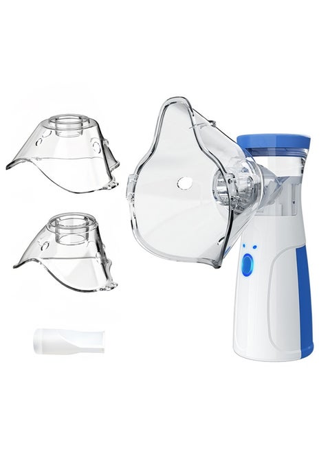 Portable Nebulizer, Mini Nebulizer, USB Rechargeable Handheld, Two Ways of Use, Suitable for Adults and Children with Breathing Problems