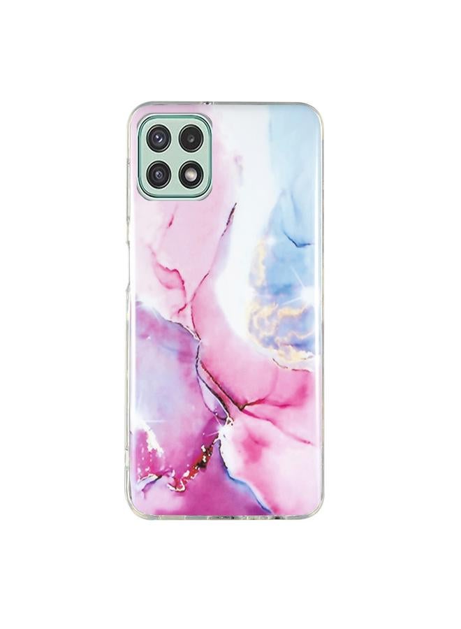 erorex Case For Samsung Galaxy A22 5G IMD Marble Pattern TPU Phone Case - Image 1