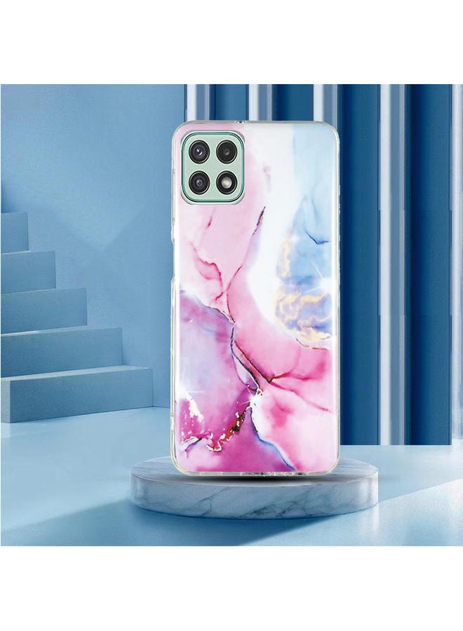 erorex Case For Samsung Galaxy A22 5G IMD Marble Pattern TPU Phone Case - Image 2