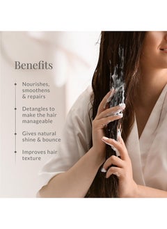 Forest Essentials Ayurvedic Natural Hair Conditioner With Raw Organic Honey,Bhringraj,Amla,Mulethi,Henna & Virgin Coconut Oil|For Smooth & Shiny Hair|For Women & Men|Sles & Paraben Free|200Ml,1 Count  - Image 3
