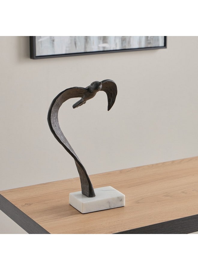 Home Box Orbet Aluminium Bird Table Decor Accent 20 x 31 x 10 cm  - Image 1