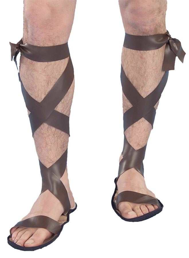 Forum Novelties Men's Novelty Wise Man Roman Sandals, Brown, One Size
