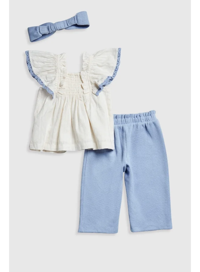 mothercare Blouse, Trousers and Headband Set