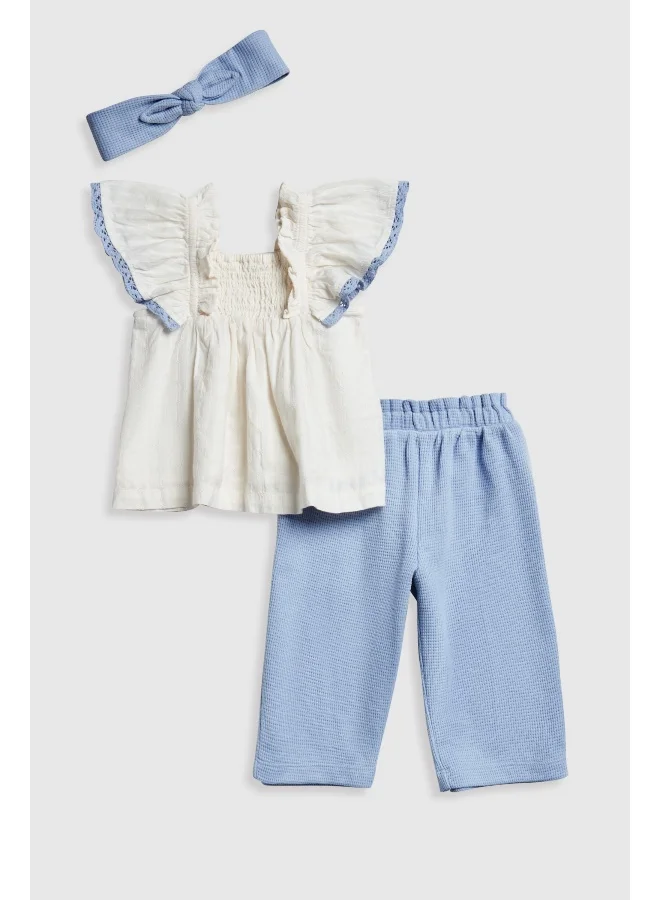 mothercare Blouse, Trousers and Headband Set