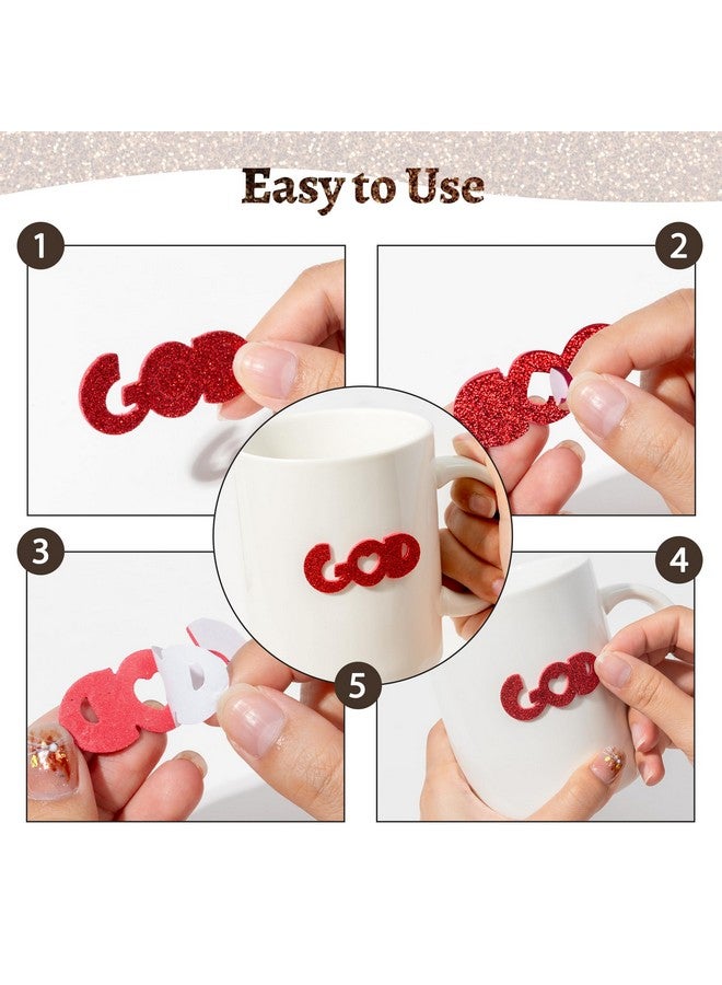 مول مول 6 500 قطعة من ملصقات اللمعان المسيحية - صليب الكتاب المقدس متعدد الألوان من الفوم اللاصق ذاتيًا، مشروع فني حرفي لامع لزج للأطفال، أنشطة الفصل الدراسي في المدرسة، ديكور حفلات المنزل - Image 3