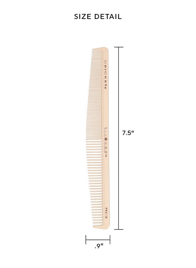 Cricket Silkomb Pro10 Hair Cutting Comb Siliconeinfused Professional Hair Stylist Barber Comb For Haircuts Styling All Hair Types  - Image 4