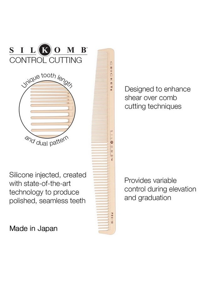 Cricket Silkomb Pro10 Hair Cutting Comb Siliconeinfused Professional Hair Stylist Barber Comb For Haircuts Styling All Hair Types  - Image 3