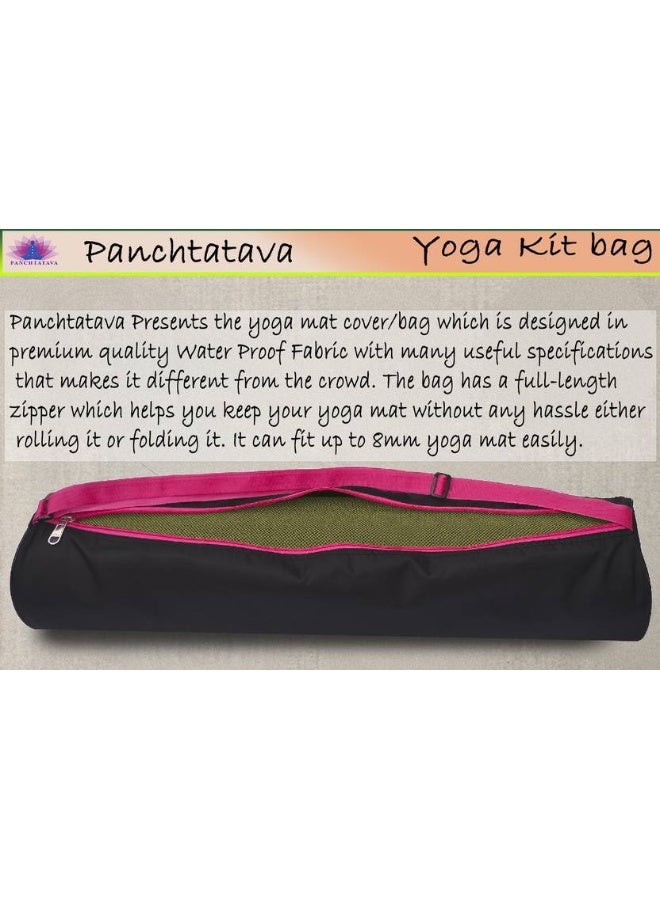 Panchtatava PANCHTATAVA Oynex Luxurious Waterproof Yoga Mat Cover/ Yoga Mat Bag for Men & Women ONLY BAG  (Black, Sling Bag) - Image 4
