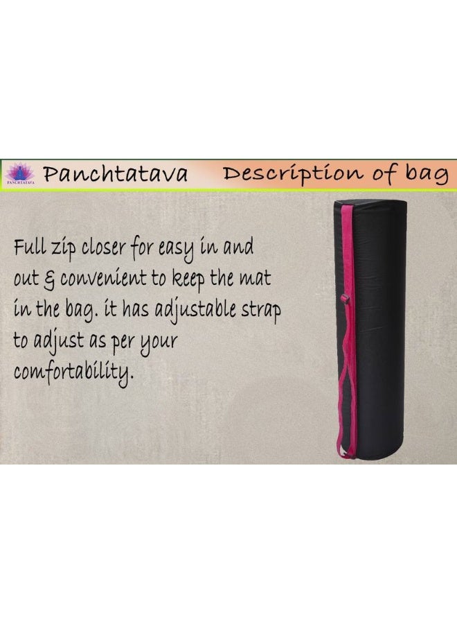 Panchtatava PANCHTATAVA Oynex Luxurious Waterproof Yoga Mat Cover/ Yoga Mat Bag for Men & Women ONLY BAG  (Black, Sling Bag) - Image 2