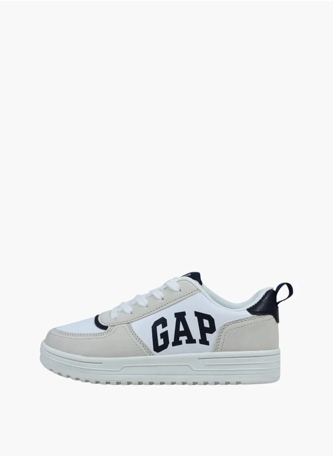 GAP Boys' Logo Deatail Sneakers with Lace-Up Closure - BOSTON III