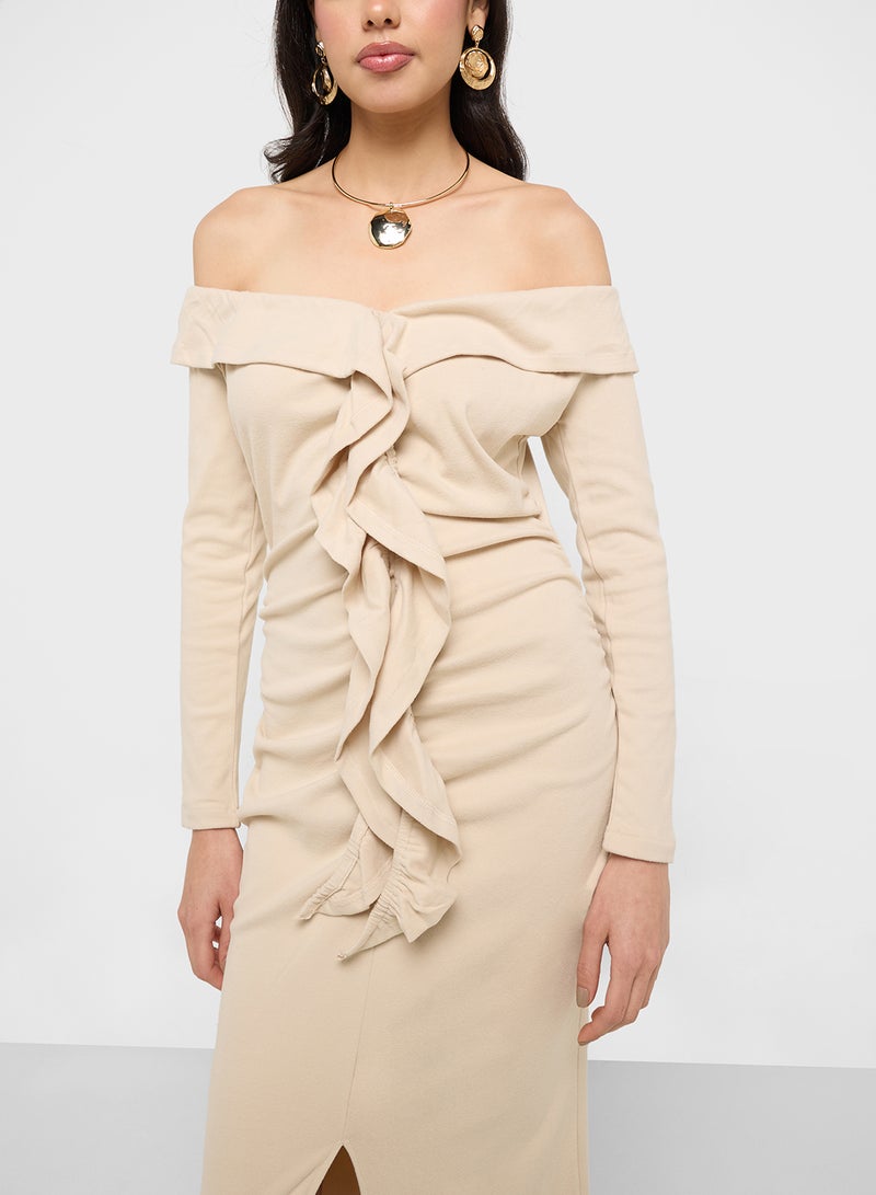 Ginger Ruffled Off-Shoulder Dress - Image 3