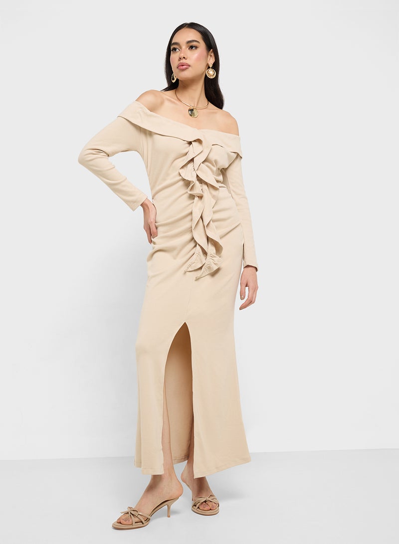 Ginger Ruffled Off-Shoulder Dress - Image 4