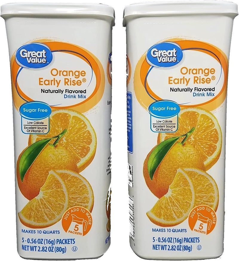 Great Value Orange Early Rise Drink Mix (Pack of 2) - Image 1