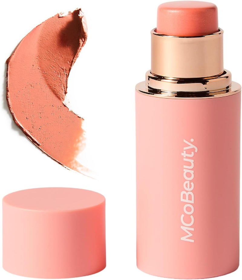 عصا كريم متعددة الاستخدامات من MCoBeauty لشفاه وخدود بلون لؤلؤة المرجان تحتوي على زيت الجوجوبا المرطب وزيت جوز الهند والمزيد من كاتي