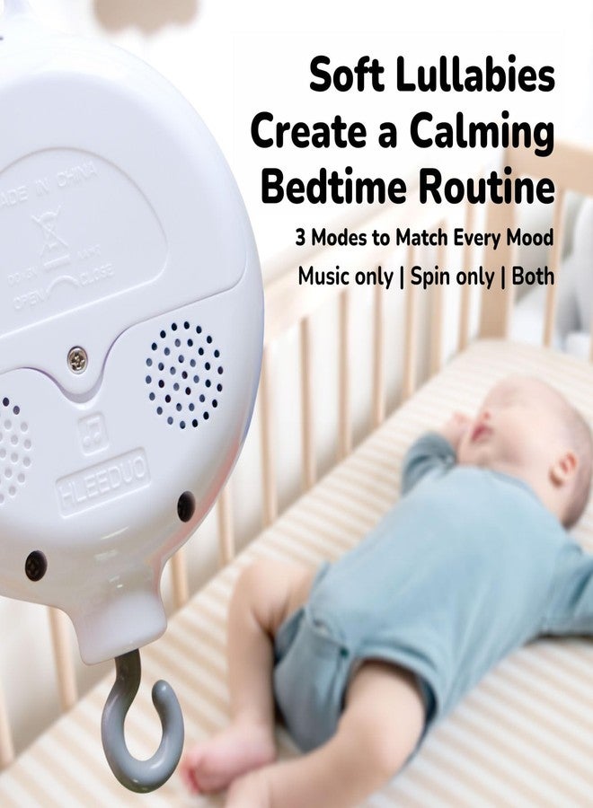 Vlokup Baby Mobile Motor, Music Box for Crib Mobile, 3 Modes (Music Only, Spin Only, Both), Adjustable Volume, Auto Off 30 Minutes, Crib Mobile Spinner for Baby Nursery - Image 2