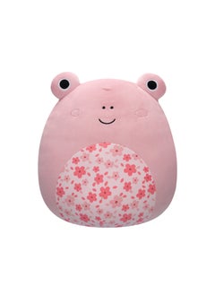 Squishmallows 12 inch Medium Plush Kline Pink Frog with Sakura Flower Belly Officially Licensed Kellytoy Plush Toy Colorful Soft Gift for Kids Girls & Boys Washable Squishy Stuff Toy Multicolor All Age  - Image 1