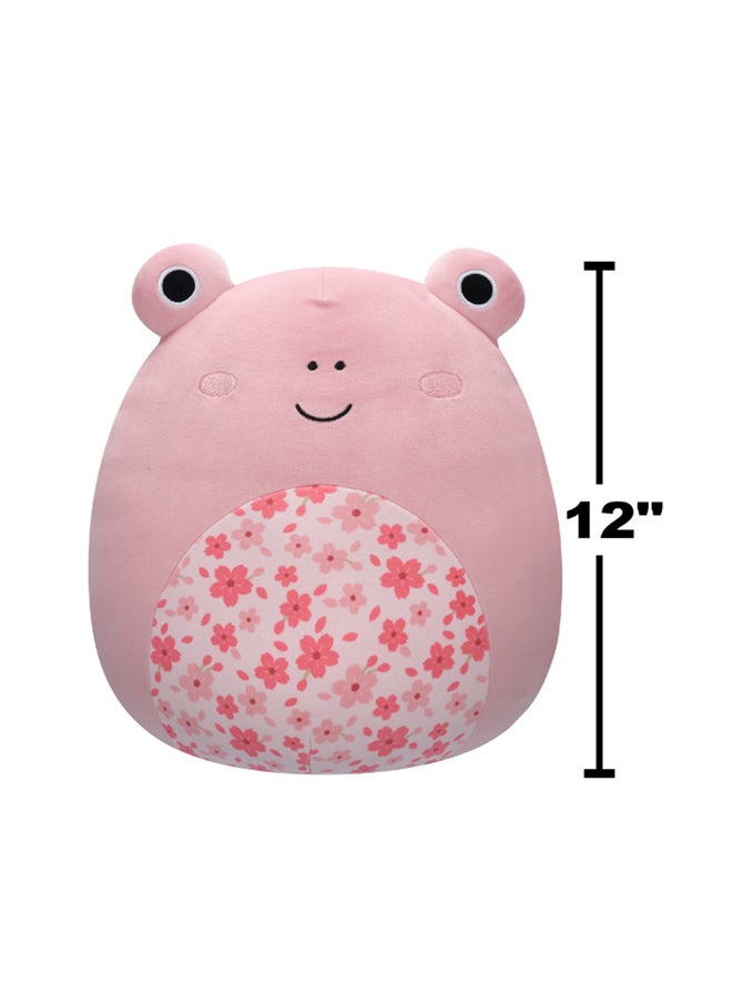 Squishmallows 12 inch Medium Plush Kline Pink Frog with Sakura Flower Belly Officially Licensed Kellytoy Plush Toy Colorful Soft Gift for Kids Girls & Boys Washable Squishy Stuff Toy Multicolor All Age  - Image 5