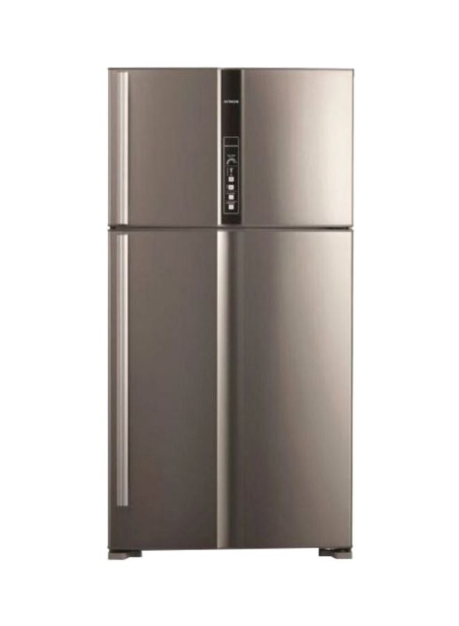 HITACHI 990L Gross/ 700L Net Capacity Top Mount Double Door Premium Refrigerator  with Dual Fan Cooling ,LED Panel ,Twist Ice Tray Rv990Puk1Kbsl Silver - Image 1