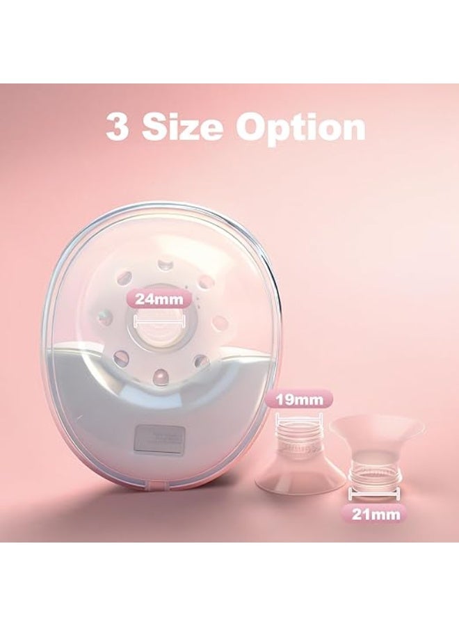 Hands-free breast pump, wearable pump with powerful suction, 4 modes and 12 levels (white, 2-pack) – effective, convenient and suitable for breastfeeding - Image 2