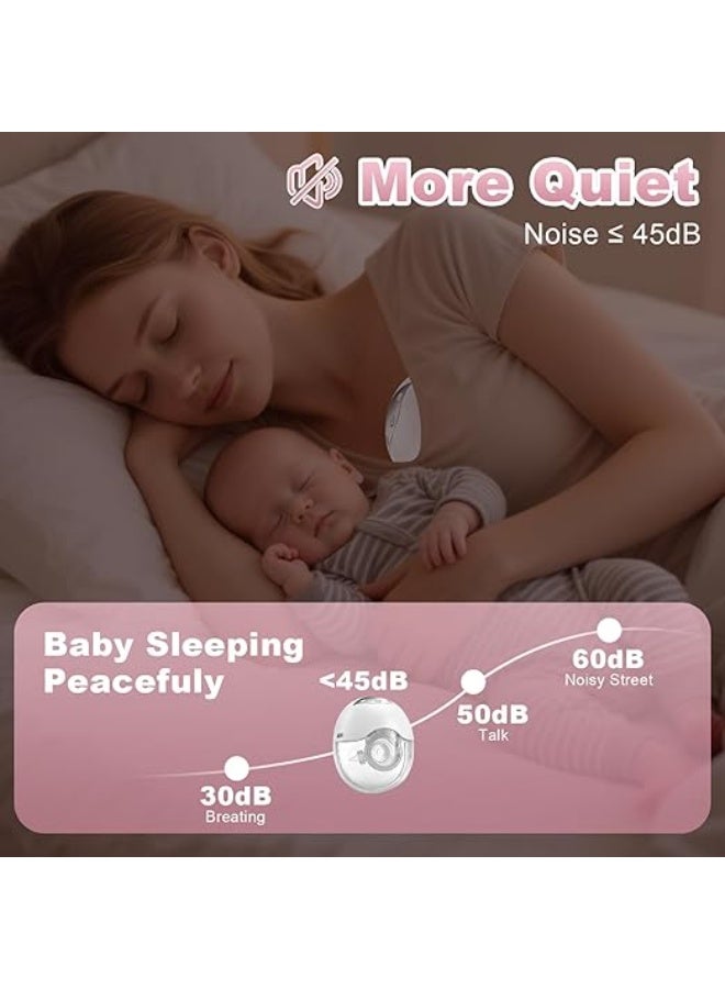 Hands-free breast pump, wearable pump with powerful suction, 4 modes and 12 levels (white, 2-pack) – effective, convenient and suitable for breastfeeding - Image 4