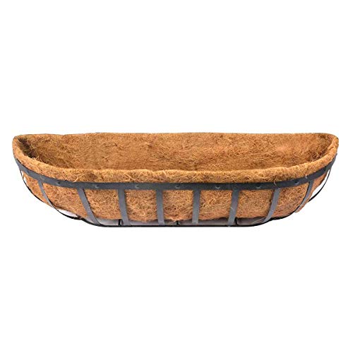 HHTHH 2pcs Trough Coco Liner 36 inch Wall Planter Replaceable Coco Liner for Window Box, Fence Flower Baskets - Image 4
